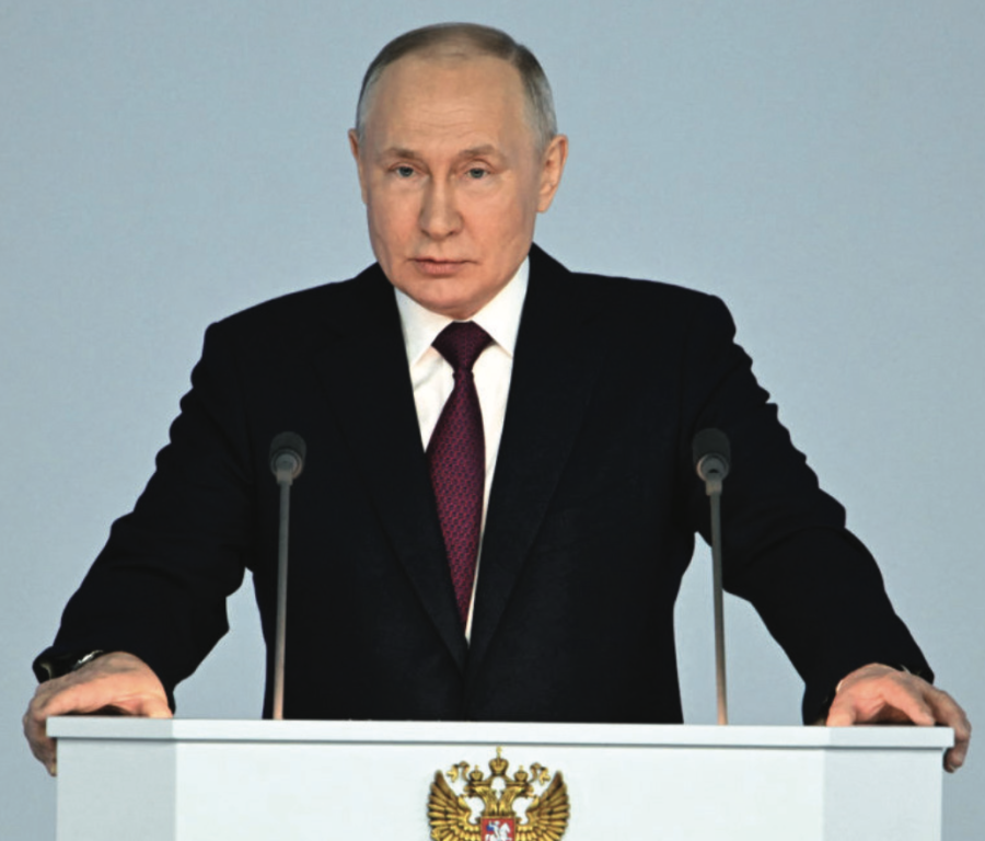 Vladimir Putin suspends Russia’s participation in a nuclear arms treaty with the U.S.