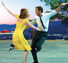 Emma Stone and Ryan Gosling star in this years odds on Oscar favorite, La La Land.