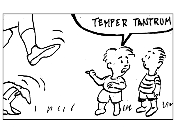Temper Tantrum - a cartoon by Jerry Weiss