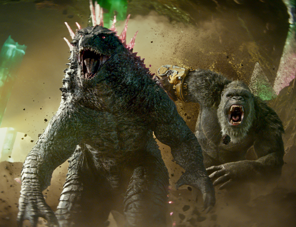 Godzilla and Kong as they head into battle against the other monsters in “Godzilla x Kong: The New Empire.”