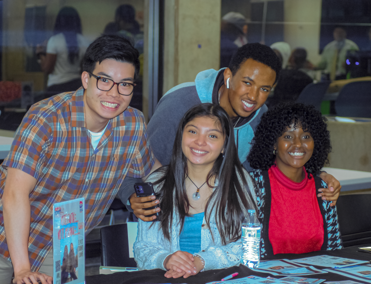 Newly elected Richland SGA officers include Senator-at-Large Harrison Nguyen, left, Vice-President Dyanna Ortiz, Secretary Brook Tilahun and President Faith Rachel, all poised to take the reigns of campus student government.