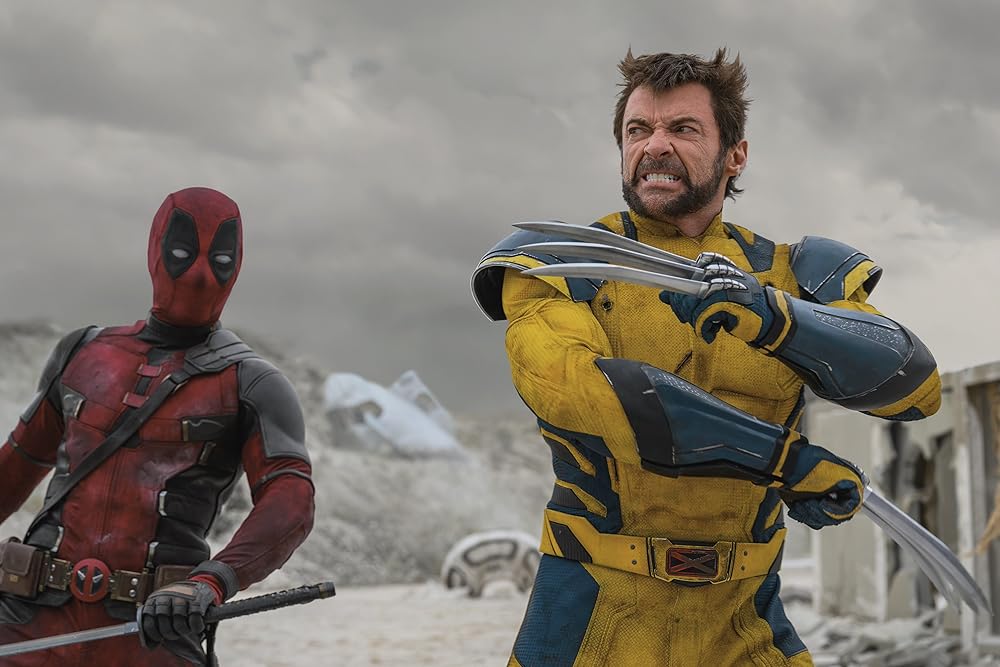 Ryan Reynolds and Hugh Jackman in take on the MCU as their titular characters in "Deadpool & Wolverine."  (Photo/IMDb.com)