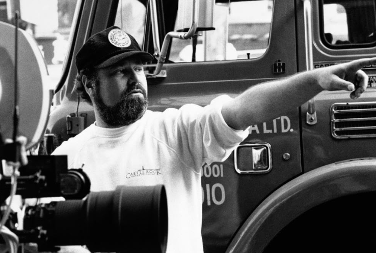Rob Reiner directs the camera crew on the set of 'When Harry Met Sally....'